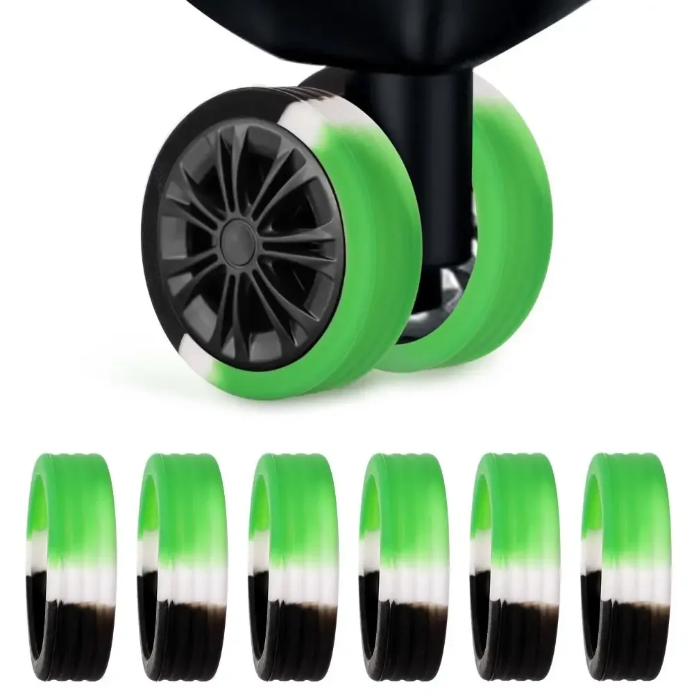 protecteur de roues de bagage en silicone, pièces de valise, essieux, voyage, usure des roues, roulette, chaussures, accessoires, ensemble de 4/8 pièces