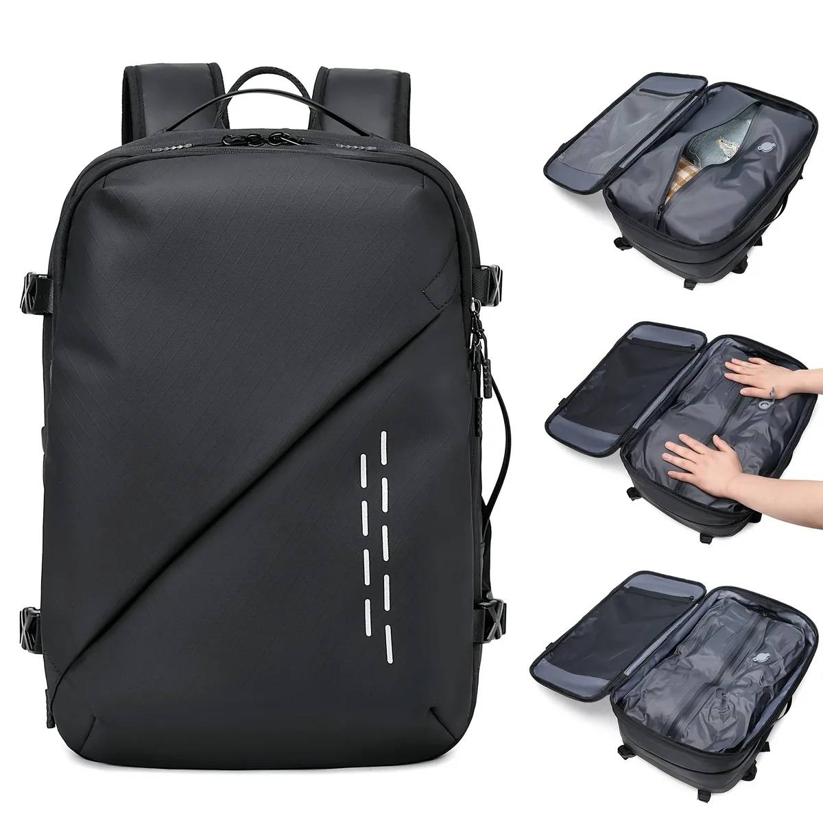 sac à dos multifonctionnel de grande capacité, sac à dos extensible, sac d'embarquement, sac de voyage courte distance, sac d'ordinateur pour hommes, commu