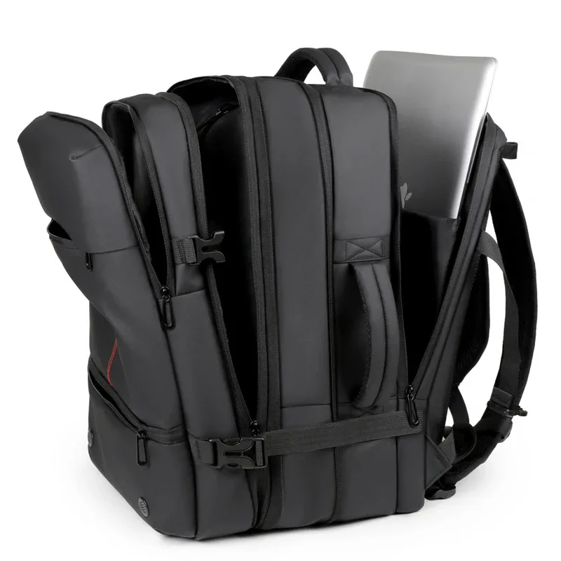 sac à dos d'affaires sous vide pour hommes, hydrofuge et extensible, sac à dos pour ordinateur portable de 15,6 pouces, sac de voyage multifonctionnel pour les déplacements