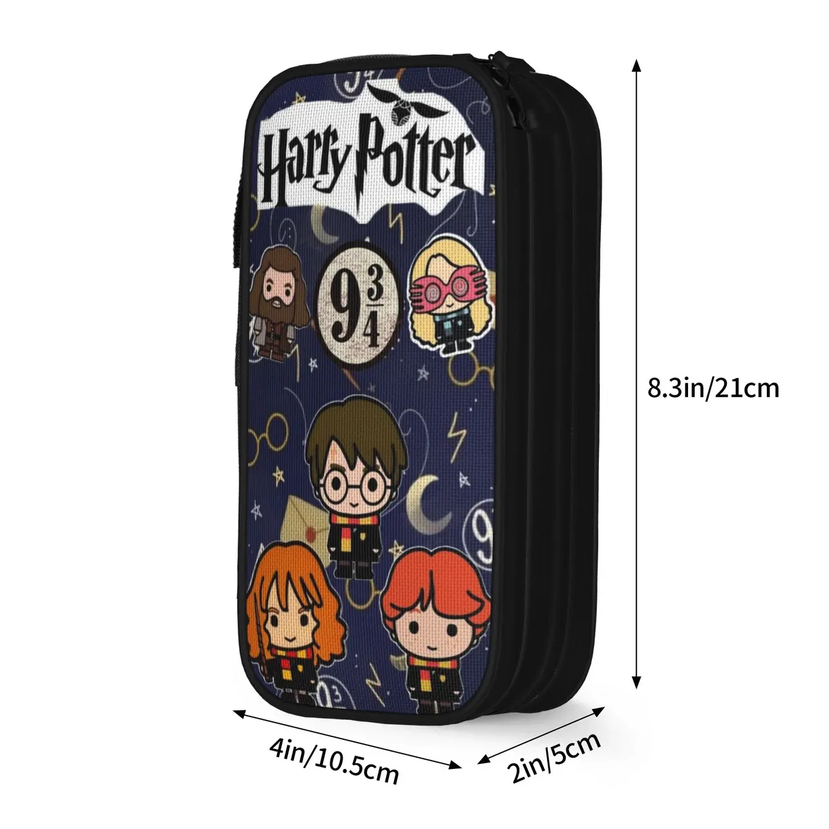 nouveaux étuis à crayons h-hp-p harrys potters, étui à crayons, porte-stylos pour fille et garçon, grands sacs de rangement, cadeaux de bureau, accessoires