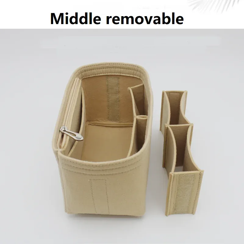 【sac intérieur uniquement】insert d'organisation pour sac lv nice mini nano bb, organisateur, séparateur, protecteur, compartiment, doublure intérieure