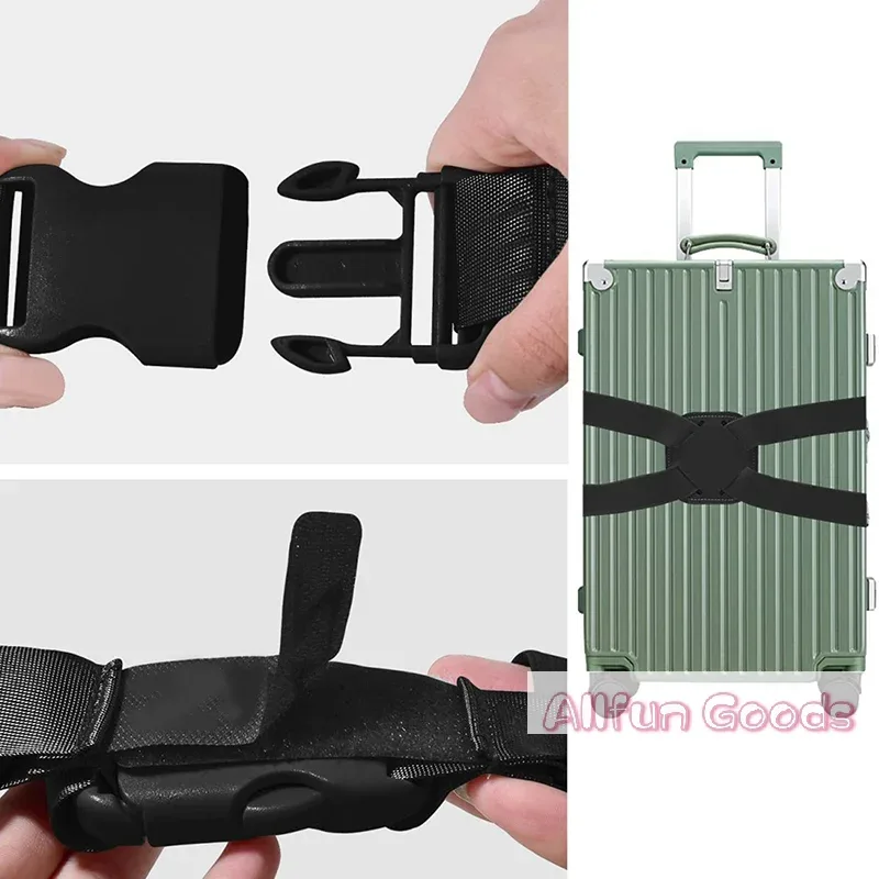 sangle de bagage élastique réglable, bande de fixation pour valise, sangle de fixation de bagages, ceinture de fixation antivol sécurisée pour le voyage