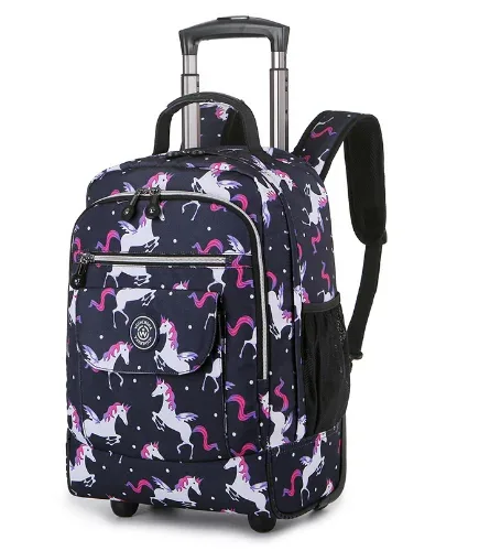 sacs à dos à roulettes pour ordinateur portable, sac à dos à roulettes de voyage étanche, grande capacité, sacs à roulettes pour hommes, bagages, sacs à main, 18 pouces
