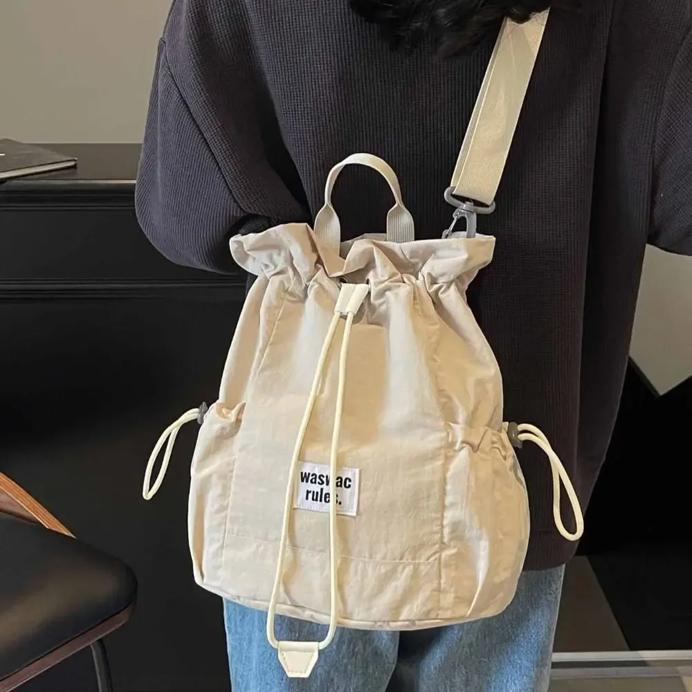 Sac à dos de rangement de raquette de Sport de grande capacité, sac à bandoulière léger de couleur unie pour Fitness, sac de Fitness à cordon en Nylon pour Badminton