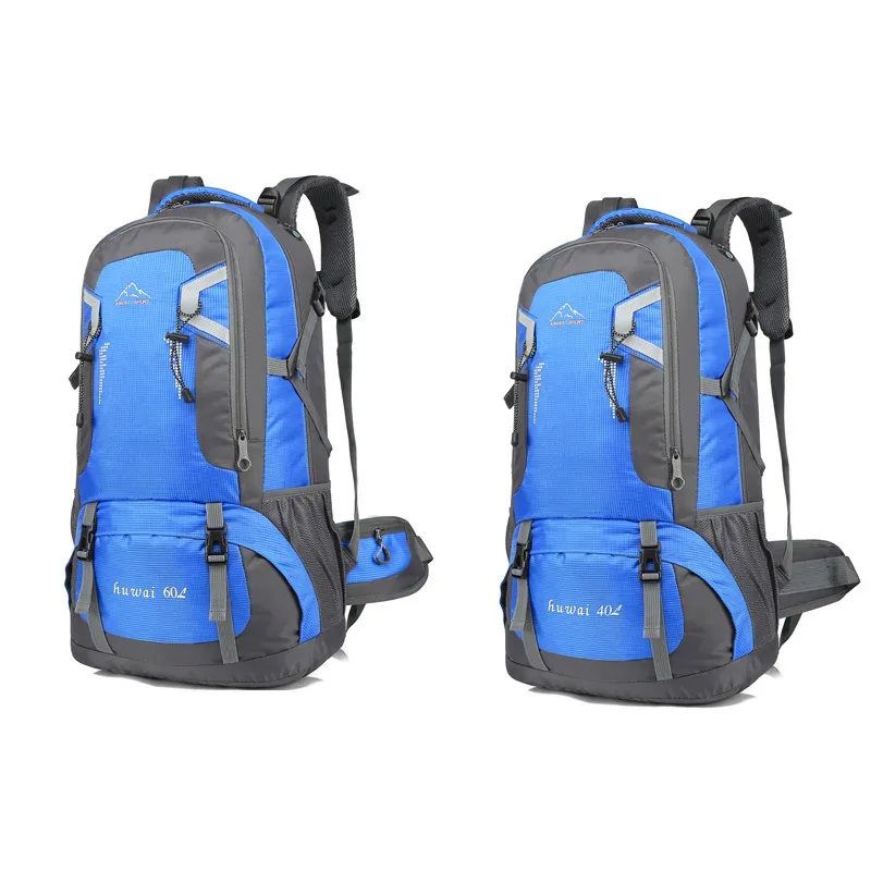 sac à dos de randonnée grande capacité 40l/60l, sac de voyage et de cyclisme tendance, sac de tourisme, sac de rangement décontracté en nylon