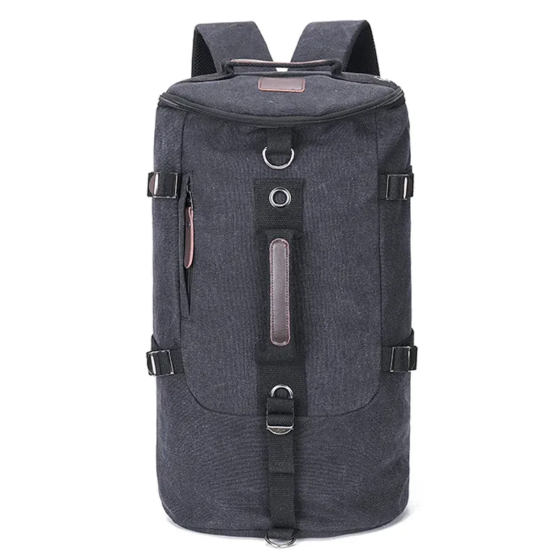 Sac à dos en toile de grande capacité pour homme, sac de sport de voyage, bagage masculin, sacs initiés, randonnée en plein air, sac à dos de haute qualité, E27