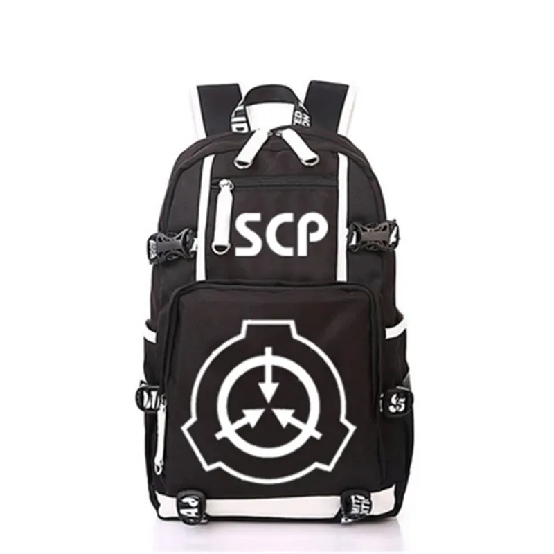 scp-sac à dos avec usb pour étudiants, cartable de voyage