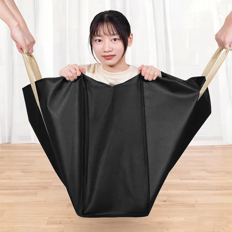 sacs de rangement robustes en non-tissé, extra grands, pliables, pour déménagement, organisateur de placard pour vêtements, couvertures, résistants à l'humidité, avec fermeture éclair