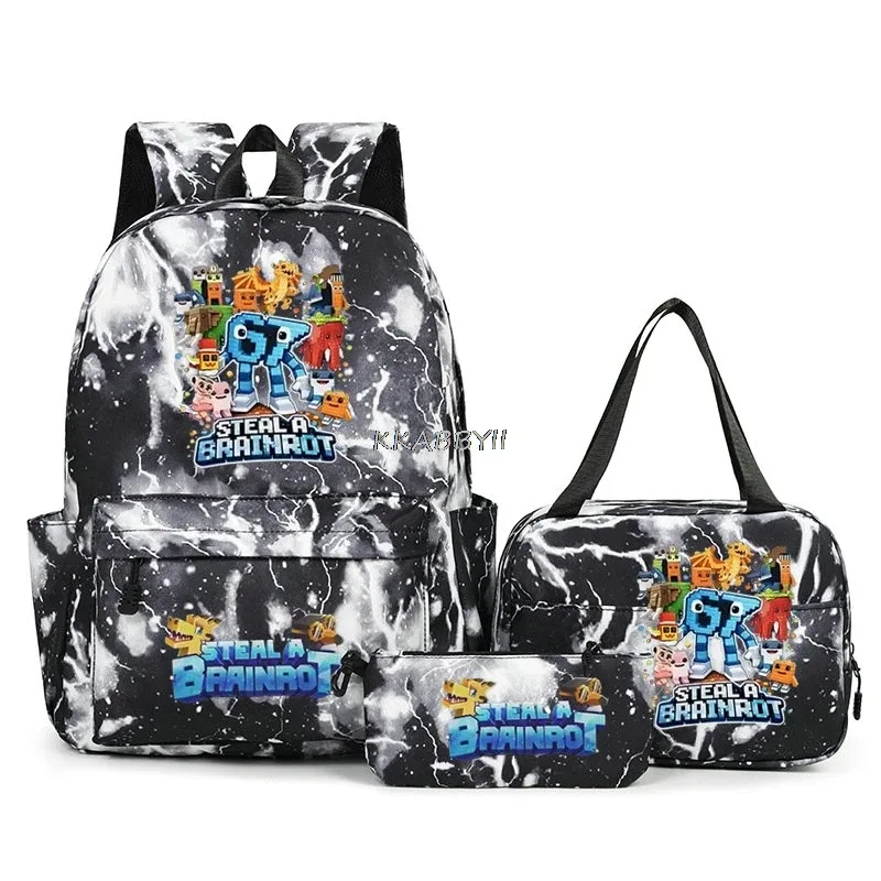 lot de 3 sacs à dos imprimés 67 six seven, style simple, légers, pour garçons et filles, sacs d'école amusants avec le numéro 67, sacs de voyage, mochilas