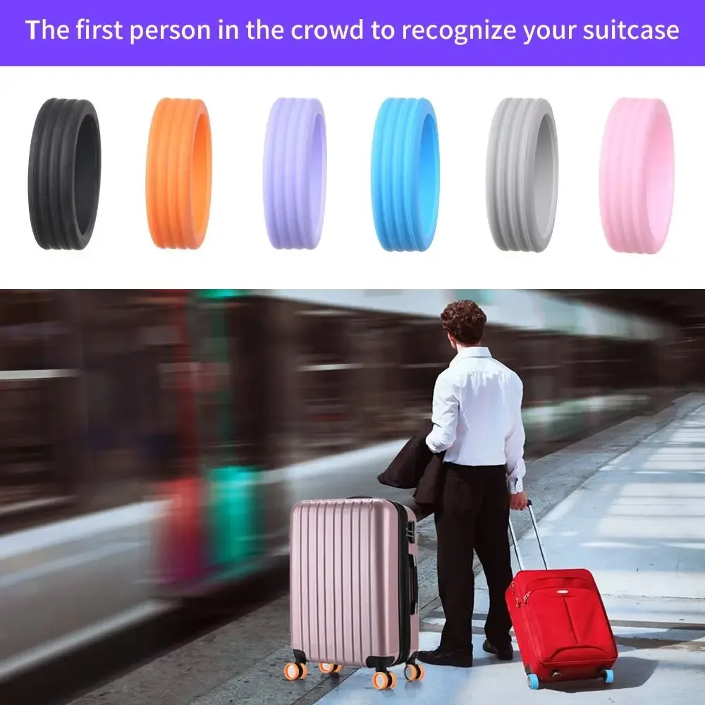 4/8 pièces/ensemble de protections de roues de bagages en silicone silencieuses, pièces de valise, essieux, patins de roulettes pour bagages de voyage
