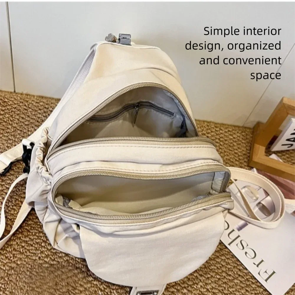 nouveau sac à dos en nylon imperméable multifonctionnel, sac bandoulière grande capacité léger, sac de poitrine, sacoche