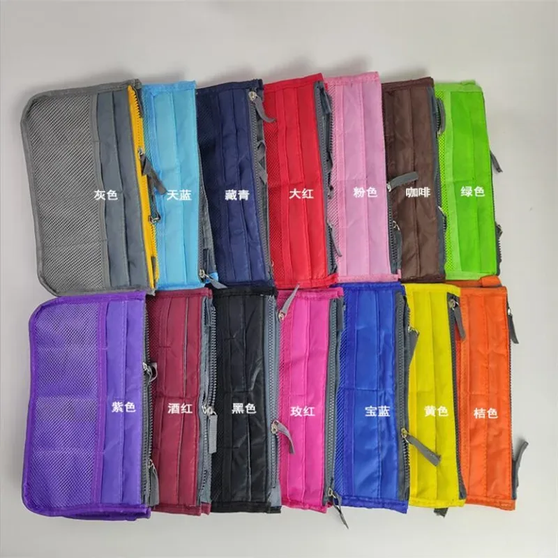 organisateur insérer sac femmes nylon voyage brosses organisateur sac à main sac à main grande doublure dame maquillage sac cosmétique pas cher femme fourre-tout