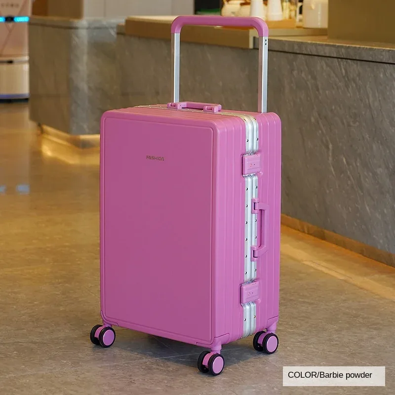 ko-ku ultra léger cadre en aluminium large chariot bagages femme grande capacité valise muet roue universelle mot de passe boîte