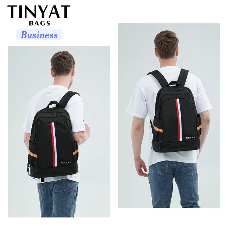 tinyat sac à dos de sport sac étanche pour femme sac à main de retour à l'école sac à dos de voyage pliable pour hommes avec rangement de chaussures pour salle de sport