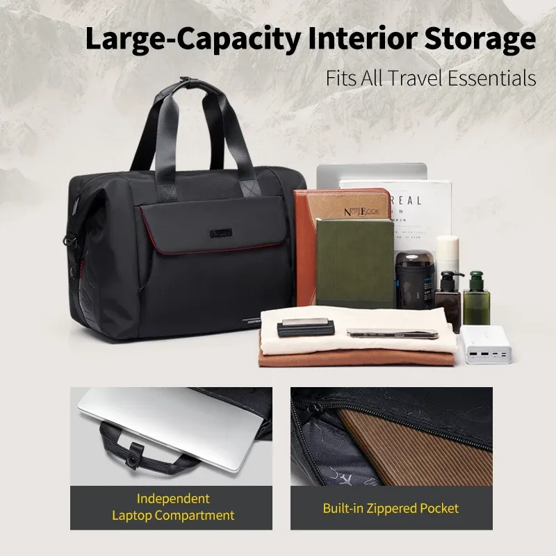 sac de voyage oiwas, design antichoc, bagage étanche pouvant contenir un ordinateur portable de 14 pouces avec une très grande capacité pour le voyage