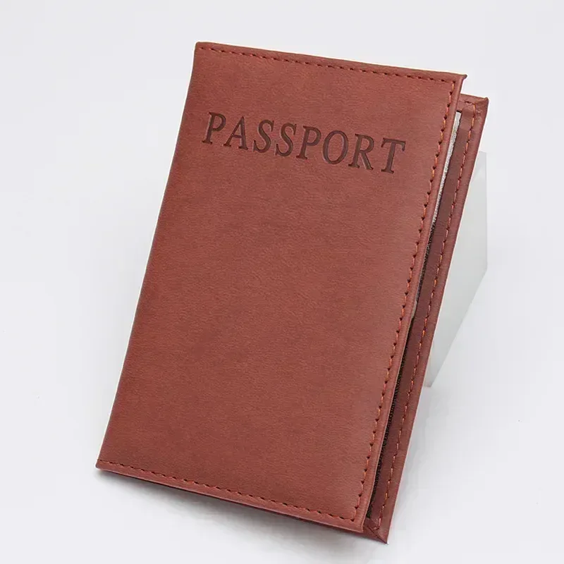 porte-passeport en cuir pu anglais de haute qualité, protège-documents, porte-passeport de voyage, porte-carte d'identité, accessoire de voyage