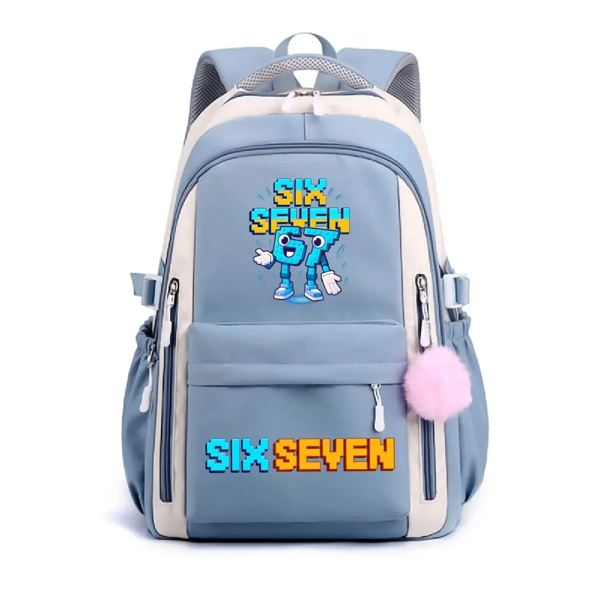 sacs d'école pour adolescents six seven graphique italien brainrot drôle sac d'université étanche oxford grande capacité sacs à dos pour jeunes