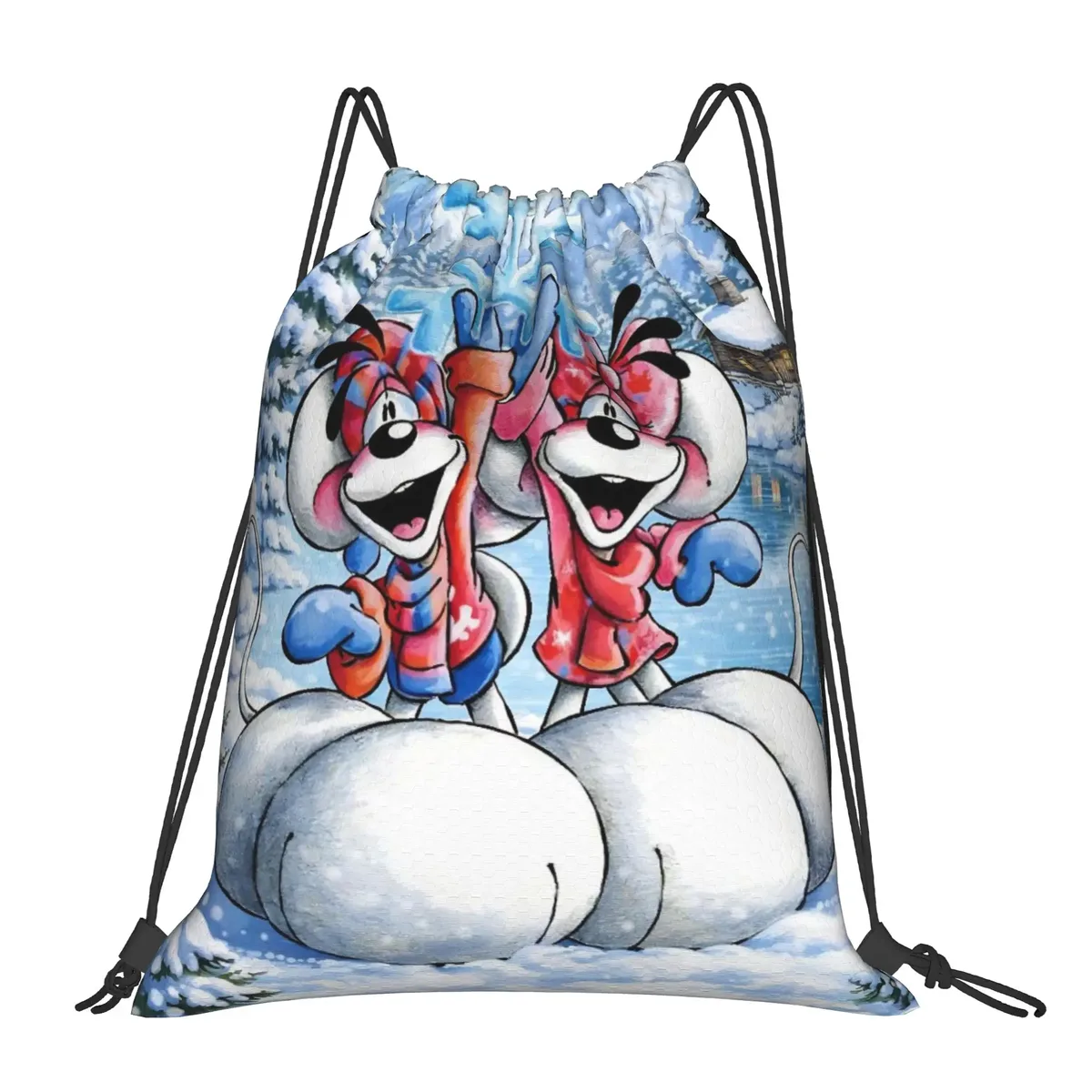 sacs à cordon mignons d-diddl rat, sac à dos de sport, sac de sport résistant à l'eau, sac à cordon pour le cyclisme