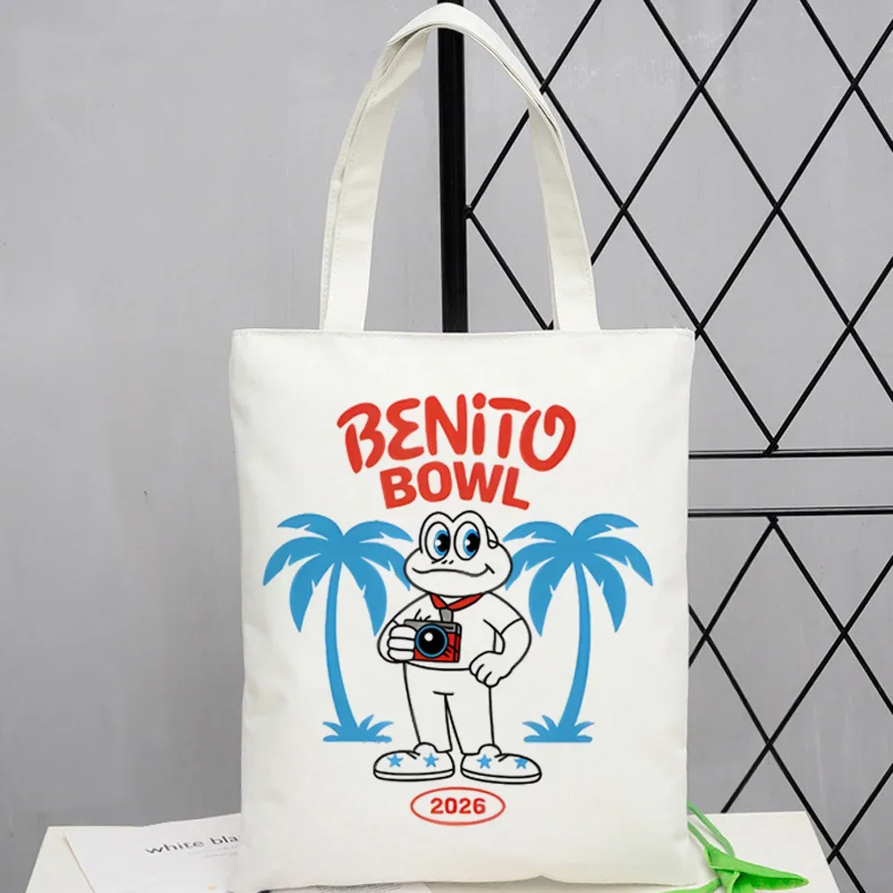 sac fourre-tout bad bunny, sac de courses personnalisable, pliable, réutilisable, à bandoulière, pour femme