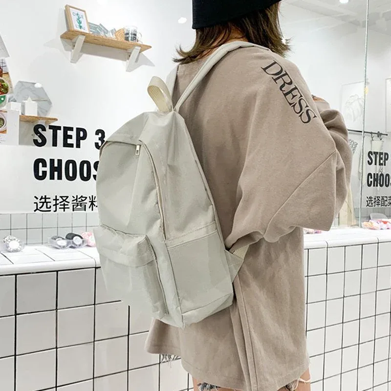 sac à dos de voyage de grande capacité pour hommes et femmes, cartable étudiant, mode coréenne, solide