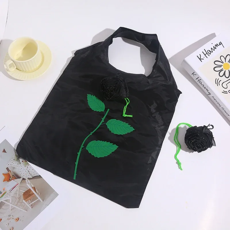 sac fourre-tout pliable imprimé rose à haut volume, sac à main de voyage léger et durable, pochette de rangement