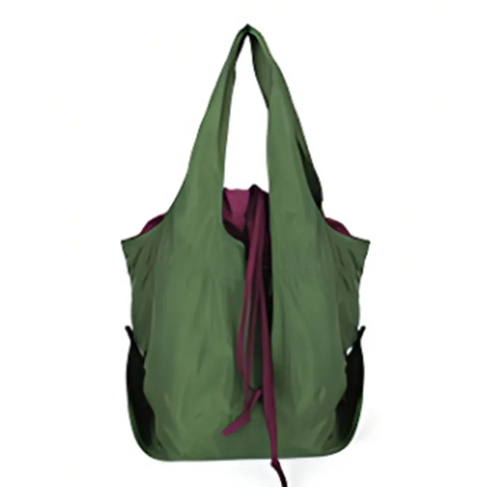 sac fourre-tout décontracté réutilisable avec cordon de serrage, imperméable, grande capacité, sac de courses écologique, sacs de rangement, sac de voyage en nylon pour l'épicerie et les aliments