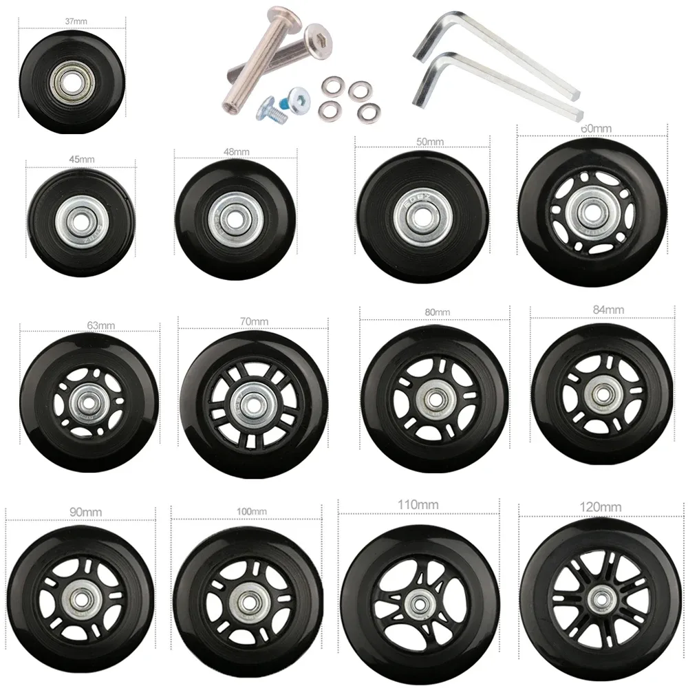 Valise de remplacement universelle, accessoires de roue pratiques, roue d'avion, roue silencieuse, entretien et entretien des chocs