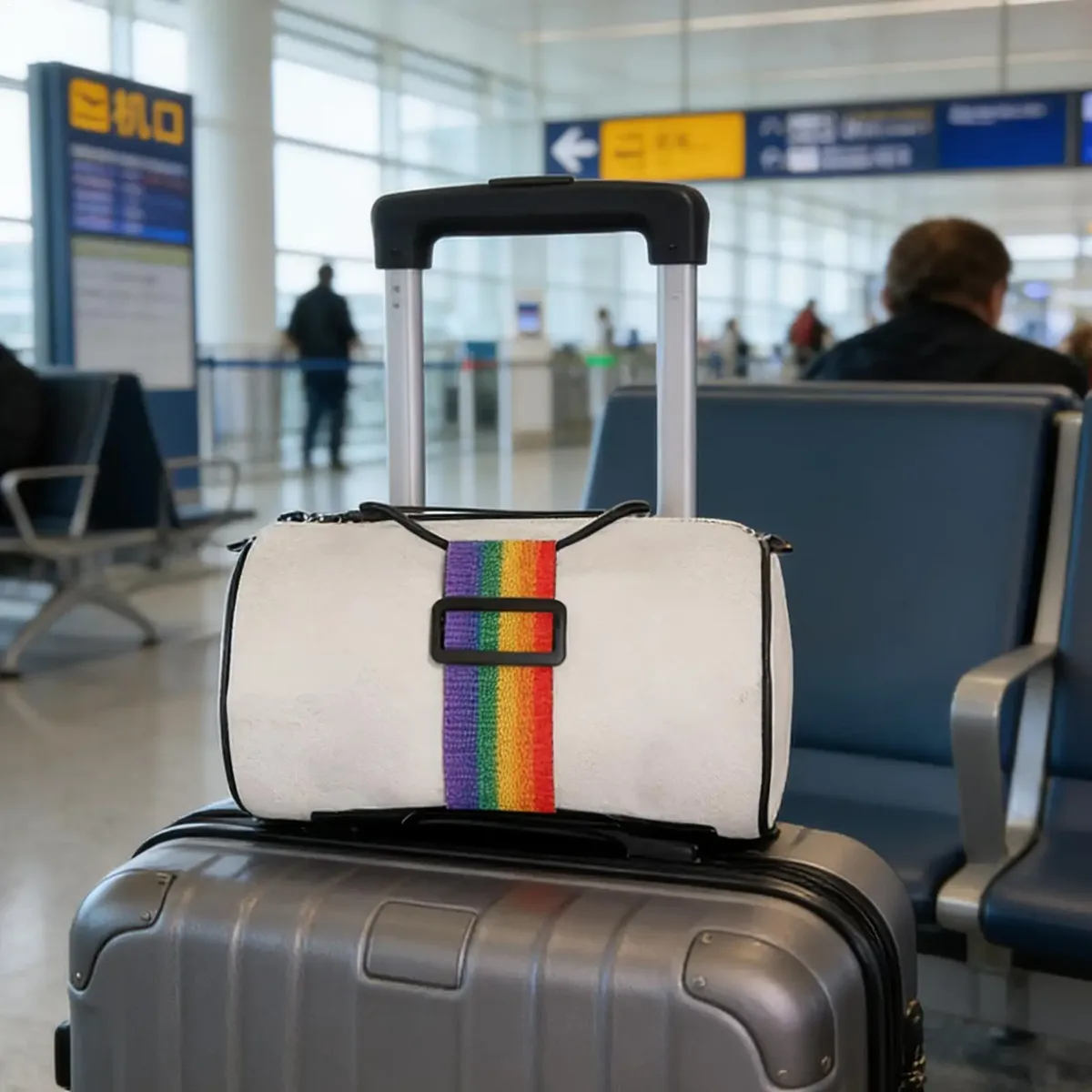 sangle de connexion réglable pour bagages, connecteur antivol pour valise, sangle d'extension, sangle de fixation pour valise de voyage, sangle pour sac à dos de voyage