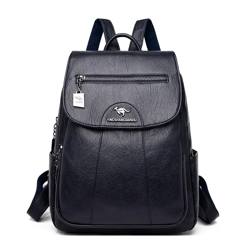 sacs à dos en cuir souple vintage pour femmes, sacs initiés par la femme, sac à dos de voyage décontracté pour dames, sacs d'école, vente chaude