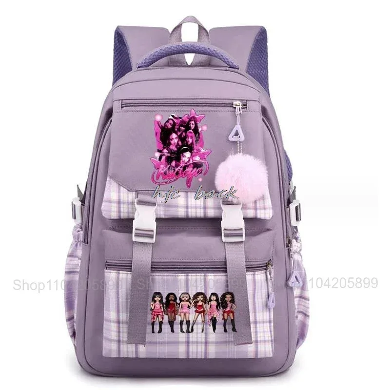 sac à dos katseye tendance, amusant, style kpop, pour filles, sacs d'école, sacs à dos pour adolescentes, étudiantes, voyages quotidiens, sac à dos pour ordinateur portable