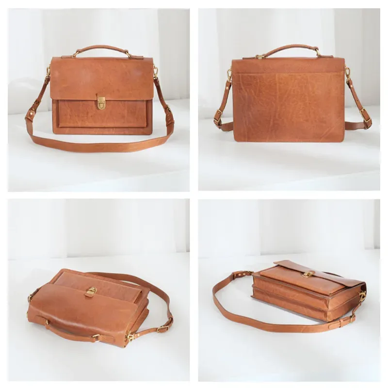 pndme – porte-documents de luxe en cuir véritable pour femmes, sac à main de travail de styliste, décontracté, avec serrure