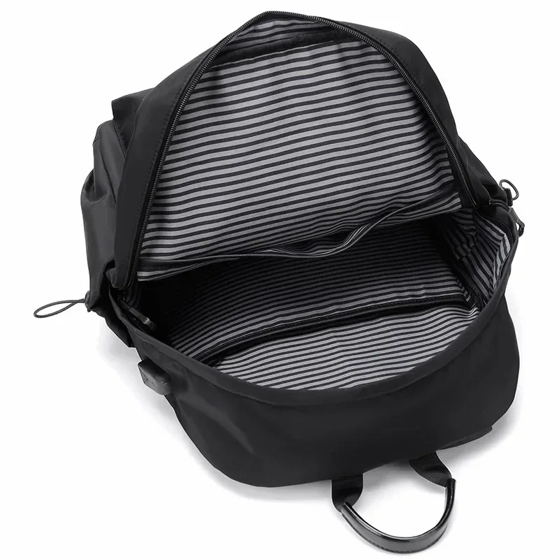 sac à dos imperméable en polyester pour hommes – sac pour ordinateur portable de voyage et d'école de grande capacité