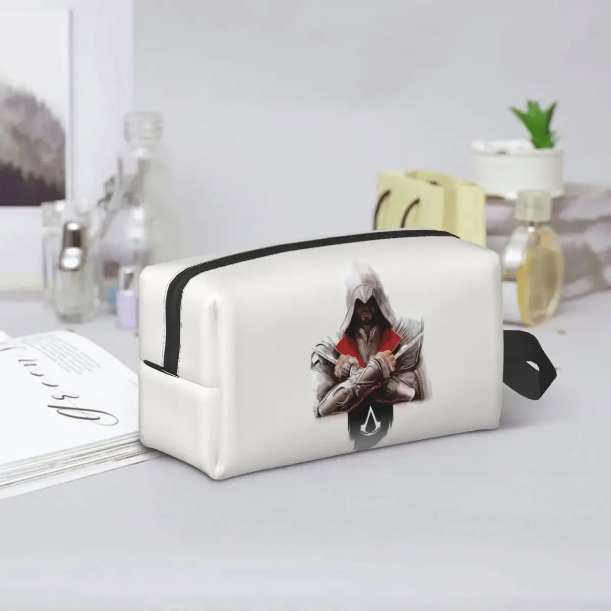 Assassins Creed RGB Action Adventure Gaming Makeup Bag Cosmetic Storage Dopp Kit Toiletry Cosmetic Bag for Women Beauty