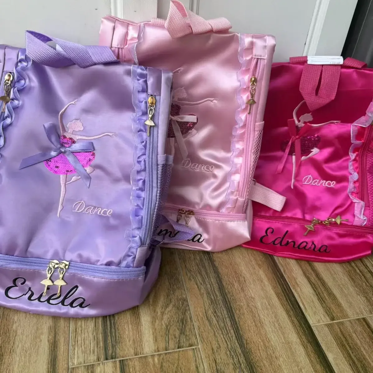 robe de danse mignonne personnalisée, sac à dos pour enfants, jupe en gaze personnalisée, sac à dos de ballet en dentelle pour fille, sac à dos pour étudiant