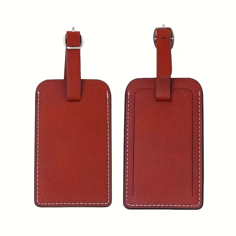 ensemble de porte-passeports et étiquettes à bagages en similicuir personnalisables, étiquettes à bagages, étiquettes à bagages en cuir gravées au laser, étiquettes à bagages personnalisées