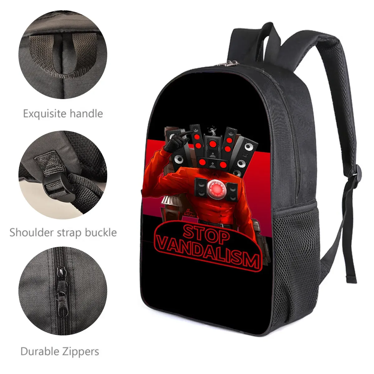 Sac à dos pour enfants de vente chaude, sac à dos d'école primaire de dessin animé tung tung sahur ettralala, sacs à dos