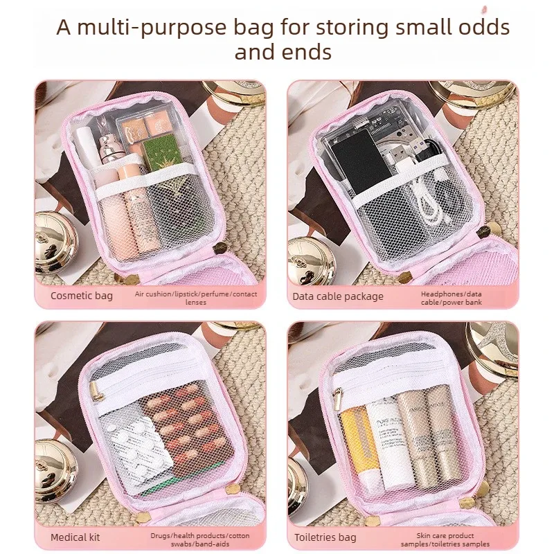 sac à cosmétiques portable, pochette de voyage, organiseur de rouge à lèvres, sac à maquillage en pvc, sac de voyage pour les voyages d'affaires, trousse de toilette, trousse de premiers soins