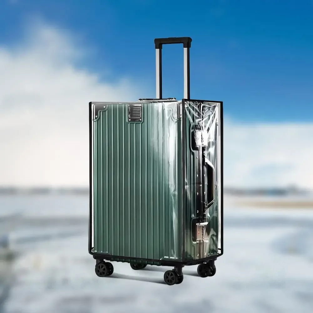 housse de protection transparente en pvc pour bagages de voyage de 18 à 30 pouces, anti-poussière et imperméable, pour valise