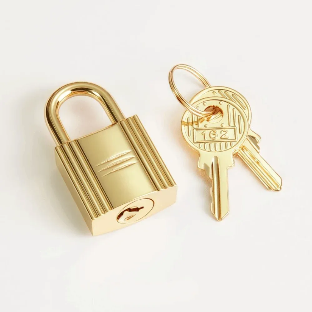 sac à main rétro tendance avec cadenas, cadenas de sac fait à la main de couleur unie, cadenas de sac léger en or, cadenas de sac bandoulière, décoration diy