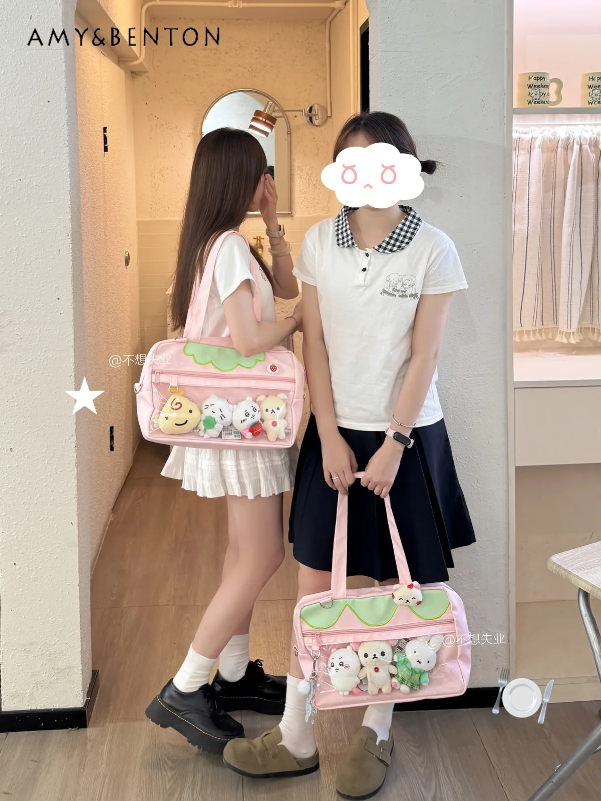 uniforme de fraise original itabag japonais mignon style preppy kawaii jk sac à bandoulière quotidien banlieue sacs à bandoulière pour les femmes