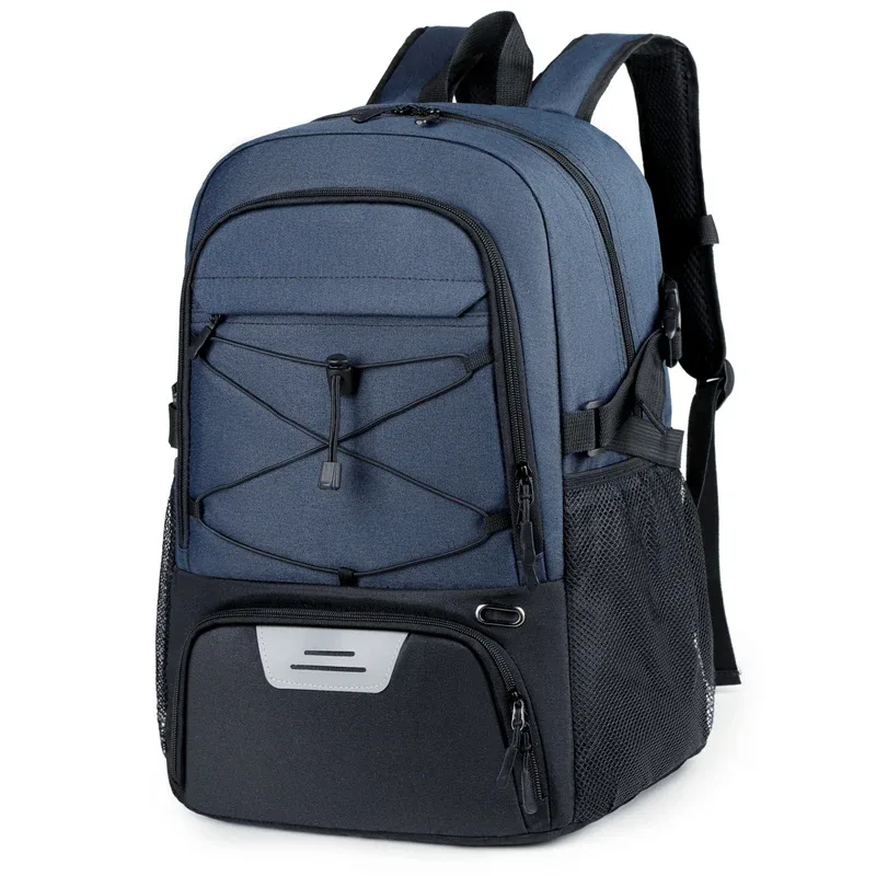 sac à dos de sport pour basket-ball 35l avec compartiment pour chaussures, sac de sport réfléchissant pour ordinateur portable 15,6 pouces pour hommes et femmes
