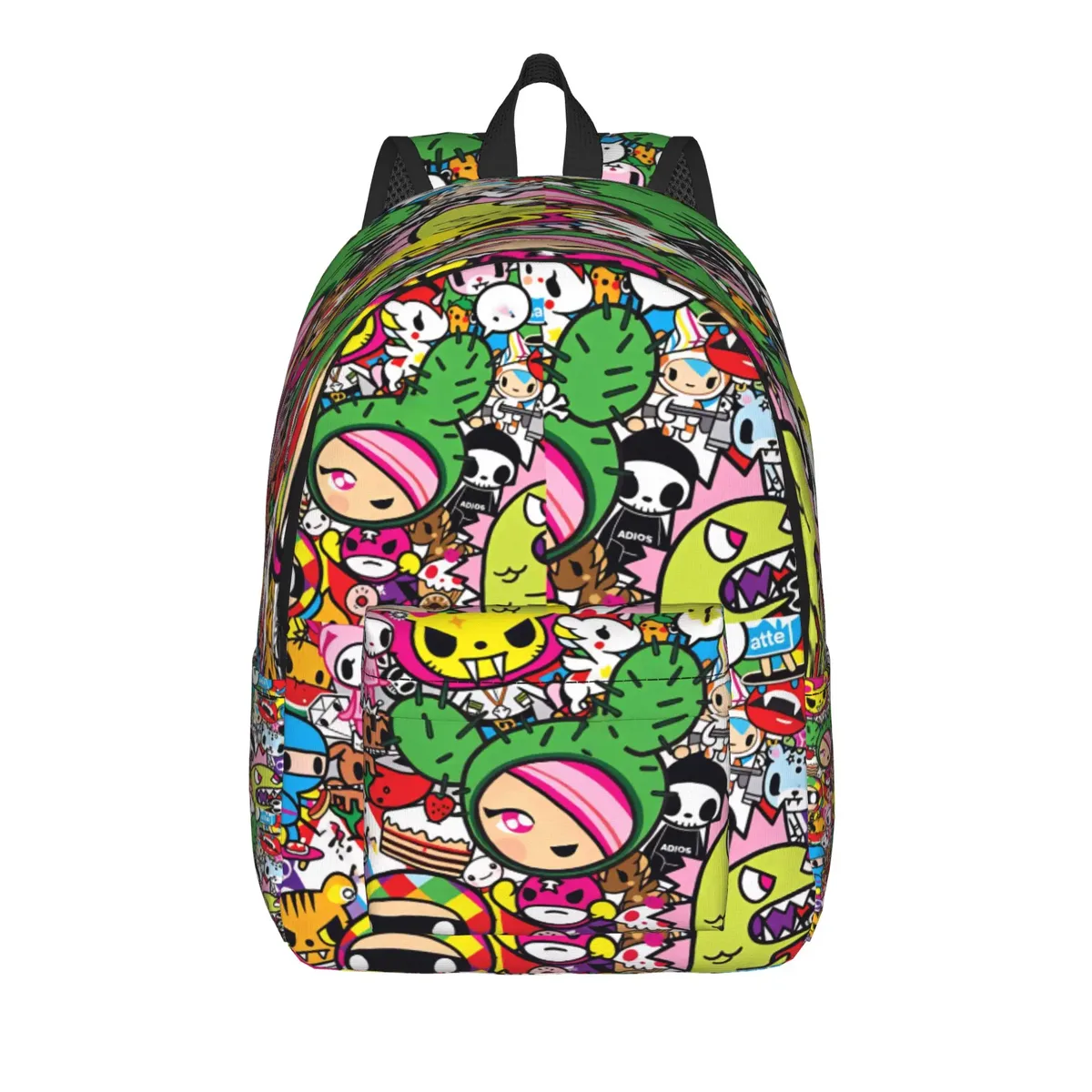 sac à dos tokidokii pour fille, sacs à dos de sport en polyester, sacs à dos souples et amusants pour le lycée