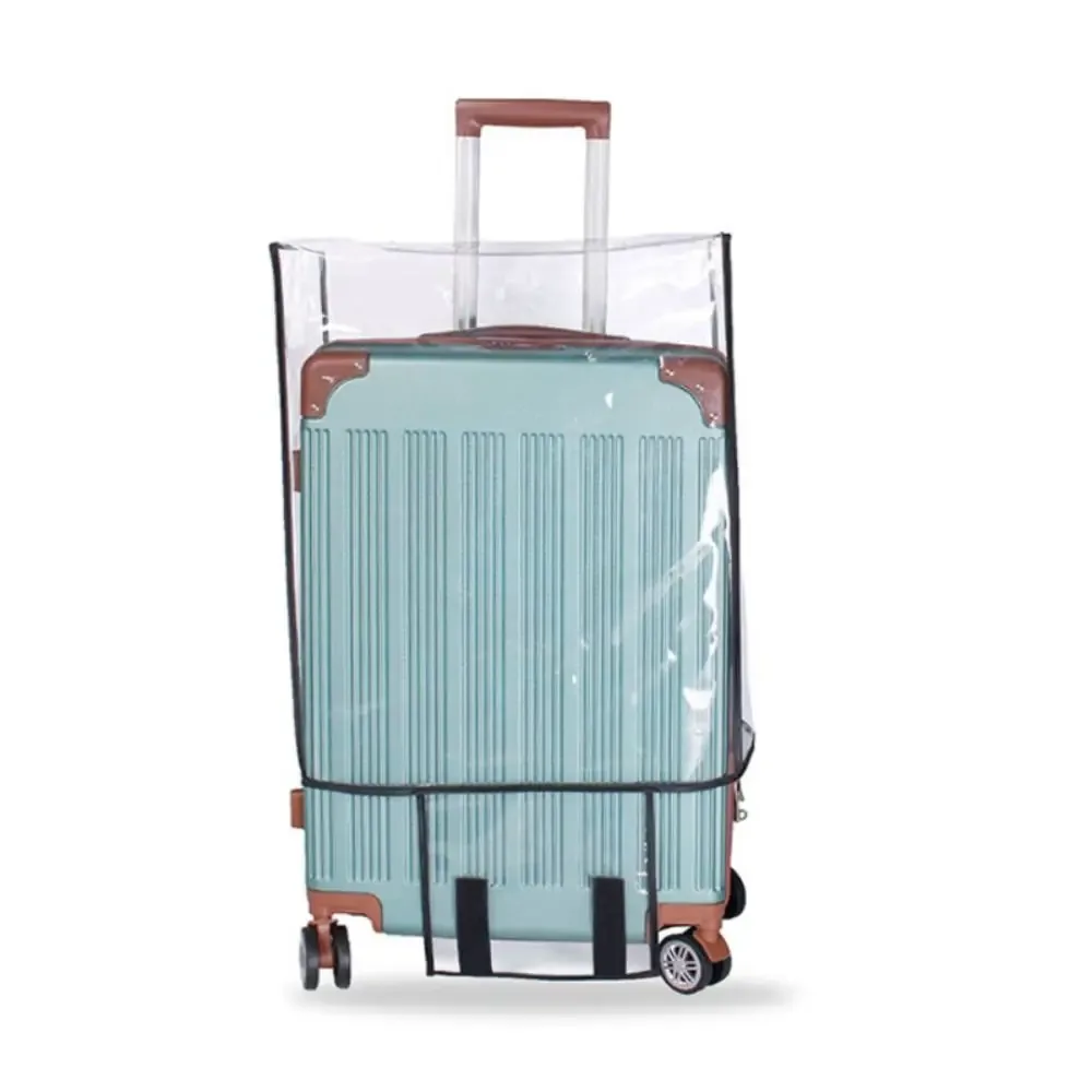 housse de protection transparente en pvc, imperméable, pour valise, housse de rangement pour bagages, anti-poussière, accessoires de voyage