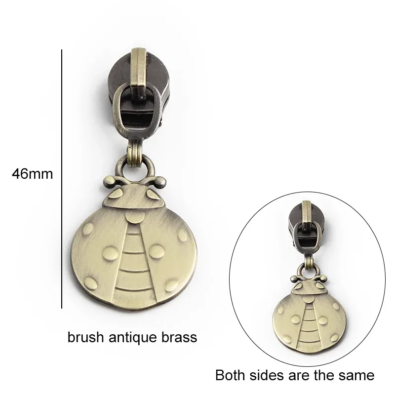 5/10/20 pièces 5 # curseur de fermeture éclair pour fermetures à glissière en nylon, sac à bande, extracteur de tête de fermeture, valise, kit de réparation de fermeture à glissière, accessoires de couture