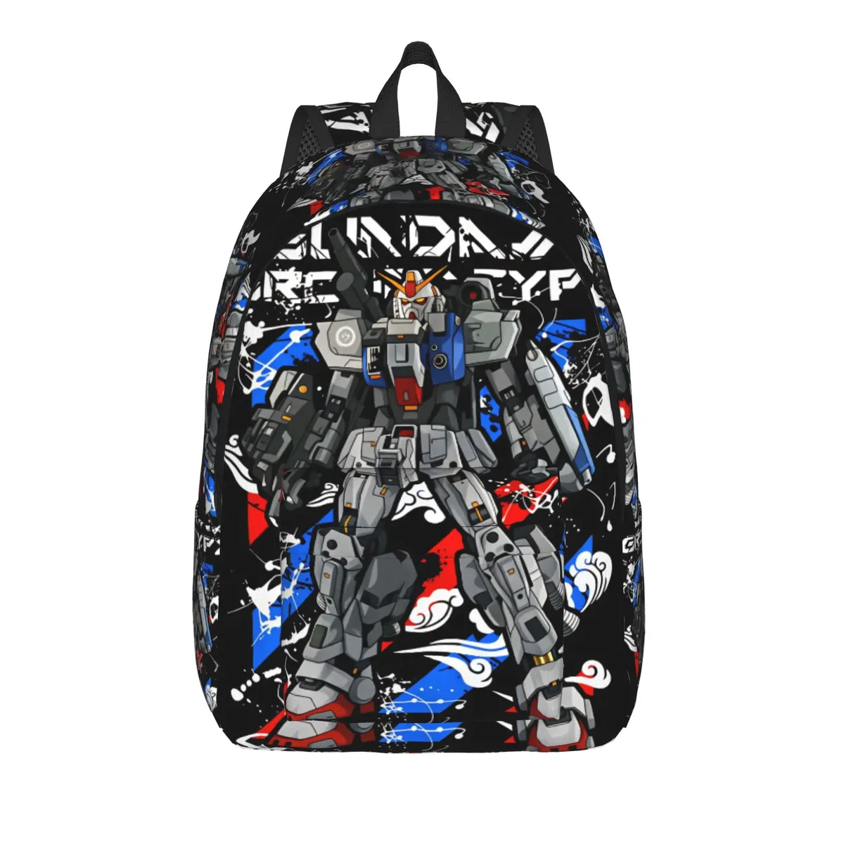 sac à dos gundam, sac à dos streetwear avec robot de dessin animé, sacs d'école unisexes, grands sacs de voyage, sac à dos design