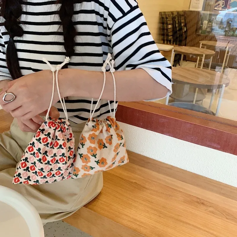 sacs à cosmétiques à cordon imprimé léopard, sacs à monnaie pour filles, porte-monnaie, clés, écouteurs, rouge à lèvres, organisateur de maquillage de toilette, sacs de poche