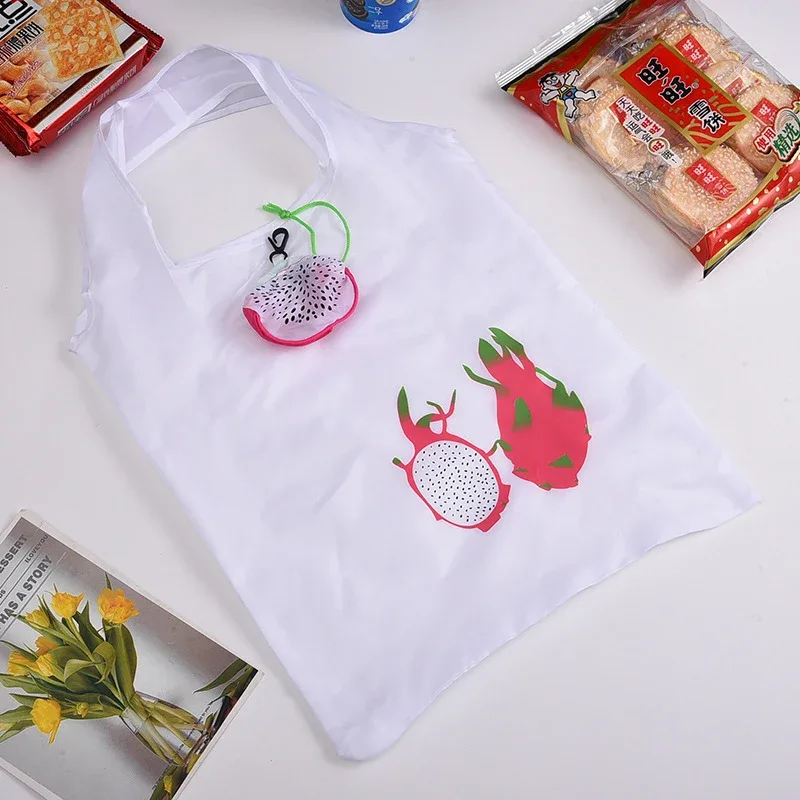 sac de courses pliable à fruits, joli sac fourre-tout pliable de supermarché de grande capacité, pochette de rangement, sacs écologiques réutilisables