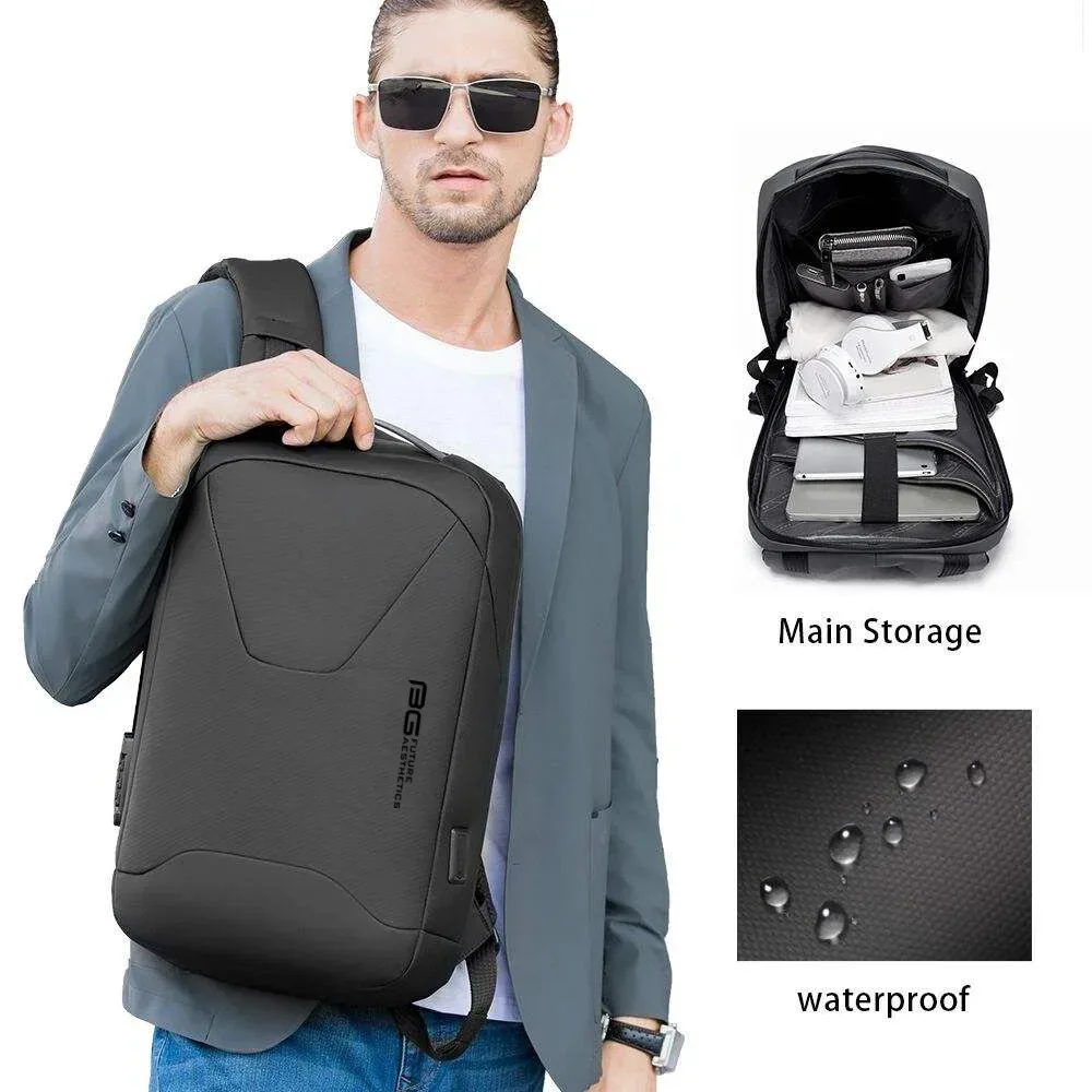 bange nouveau sac à dos antivol étanche pour ordinateur portable 15,6 pouces, idéal pour le travail quotidien, les affaires et l'école, mochila pour hommes et femmes