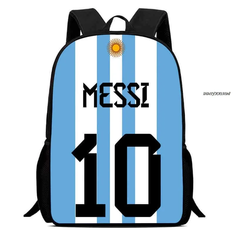 sac à dos scolaire dessin animé messi unisexe pour enfants de 5 à 8 ans - sac à dos léger ergonomique et protecteur de la colonne vertébrale pour l'école