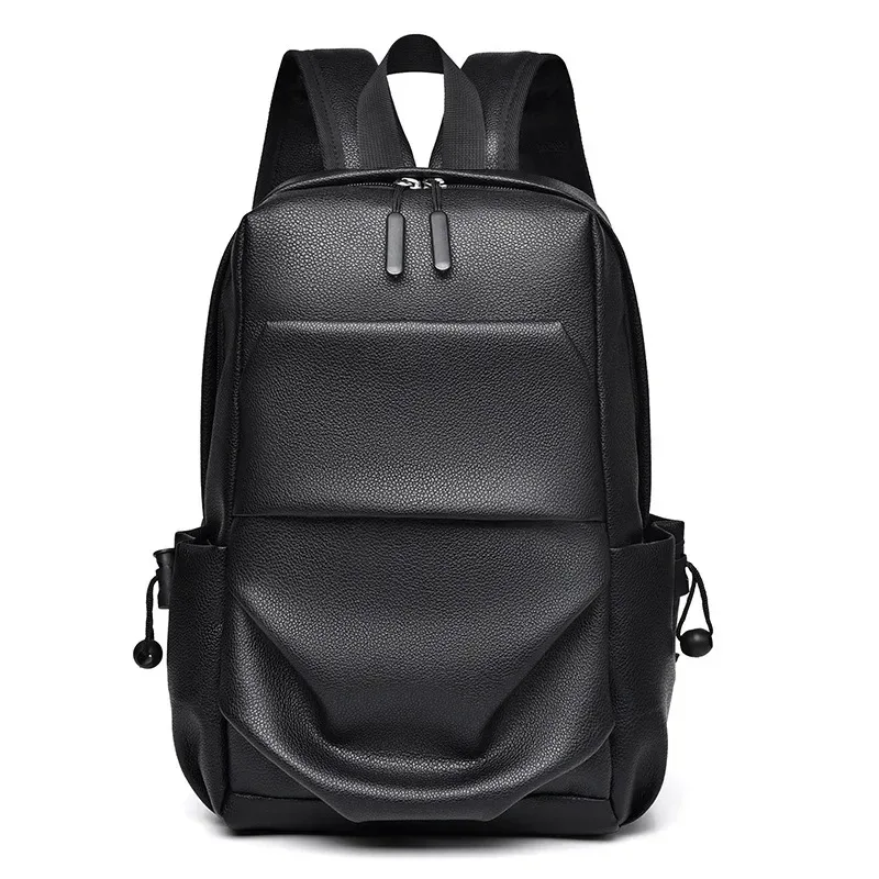sac à dos imperméable en cuir pu pour hommes pour les déplacements et les voyages sacs d'école mochila hombre mini sacs à dos bolsa muhжekte© rюкзак